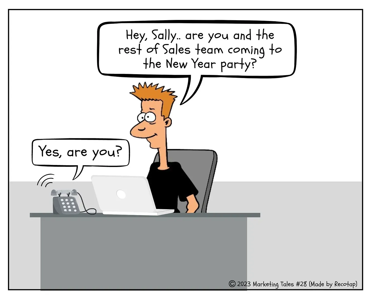 Episode 28 - When Sales & Marketing only meet at New Year Parties.